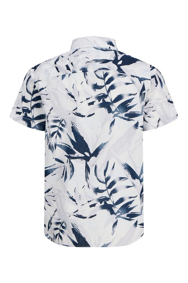 Jack & Jones Junior Camisa estampada de manga curta branco