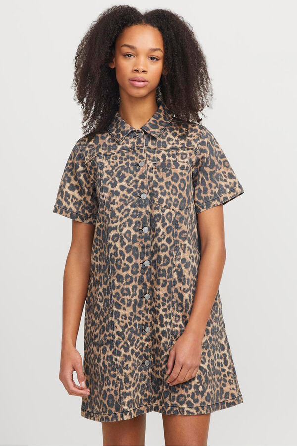 Jack & Jones Vestido regular fit tostado