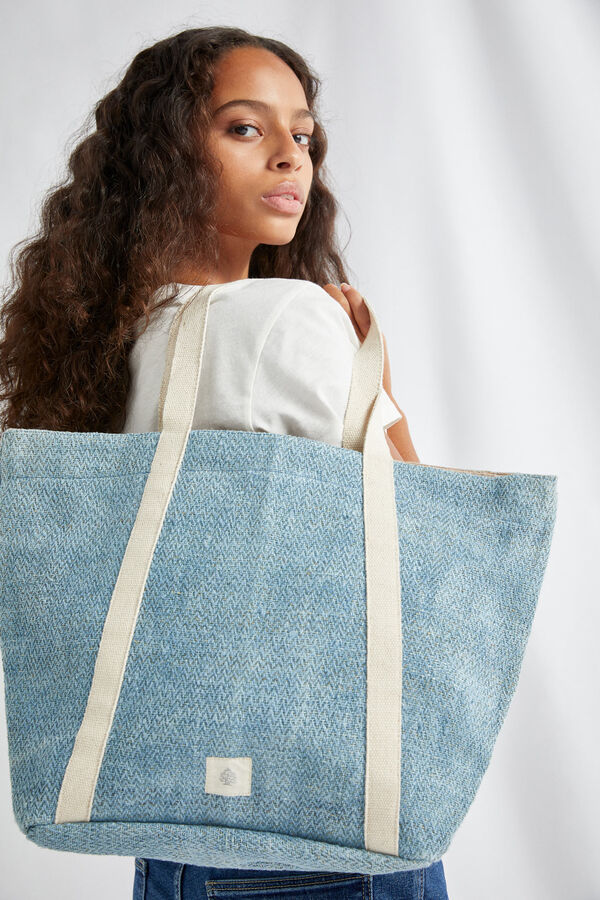 Hemper Mala Shopper Hemper Alça Contraste azul