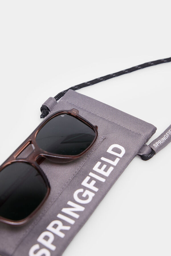 Springfield Gafas de sol aviador pasta burdeos