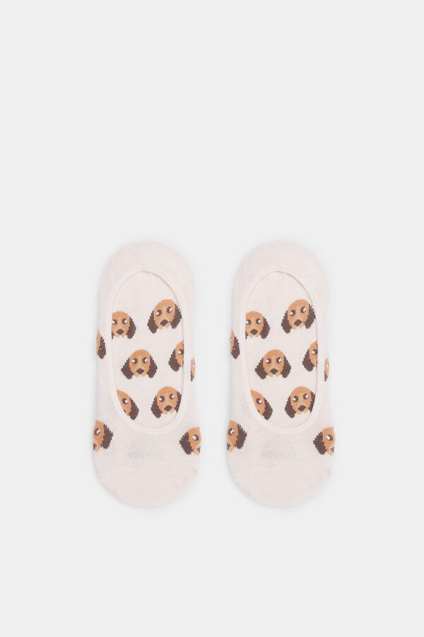 Springfield Meia invis&iacute;vel para cachorro bege