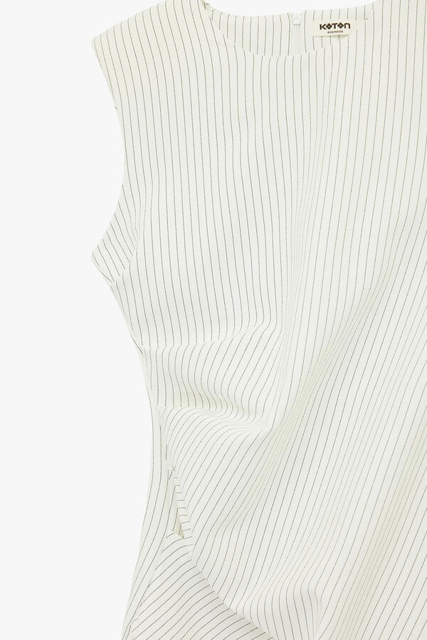 Koton Vestido mini sem mangas branco