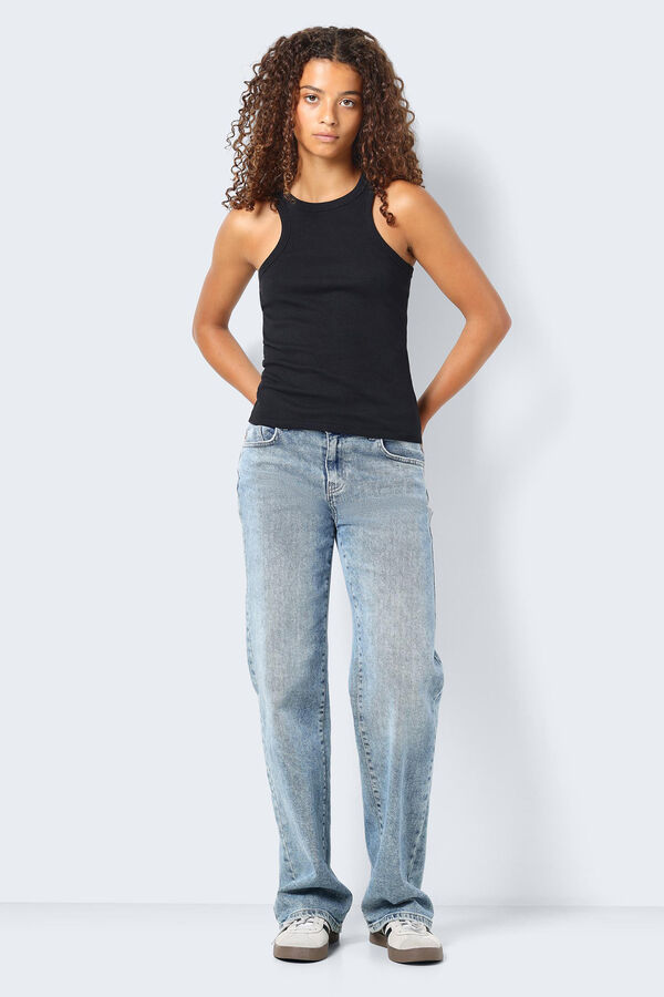 Noisy May T-shirt estilo nadadora preto