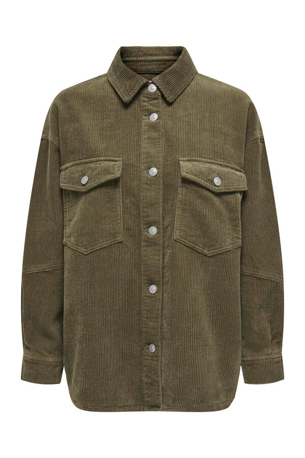 Only Sobrecamisa de pana gris