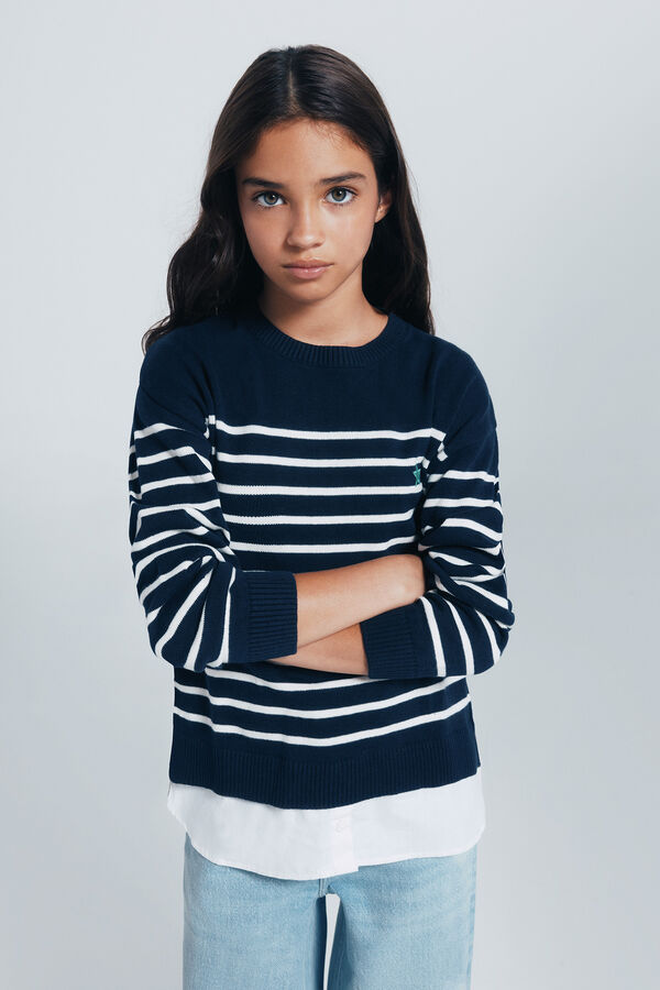 Springfield Kids Su&eacute;ter de marinheiro para menina azul