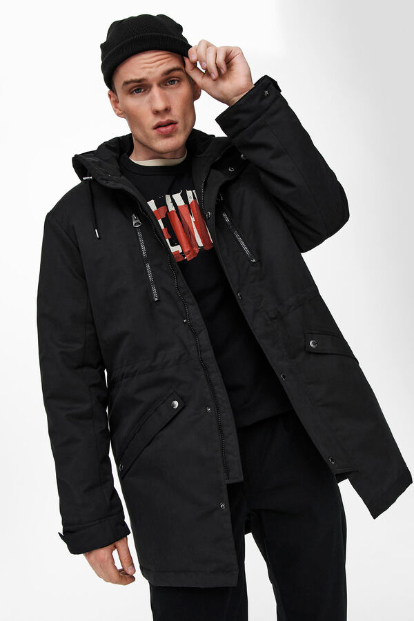 Only & Sons Parka preto