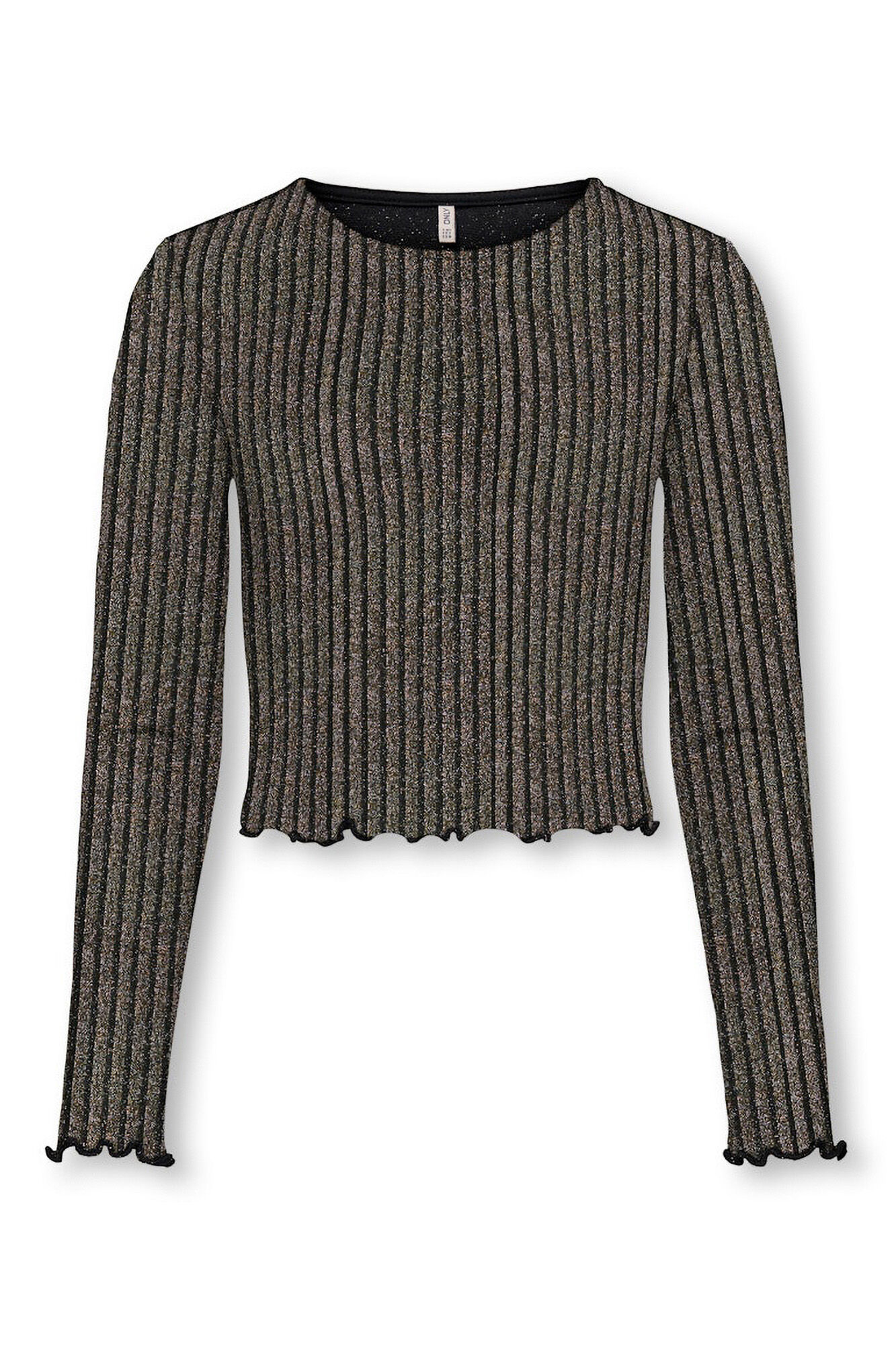 Only Girls Top de efecto brillante