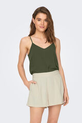 Only Top com alça fina verde