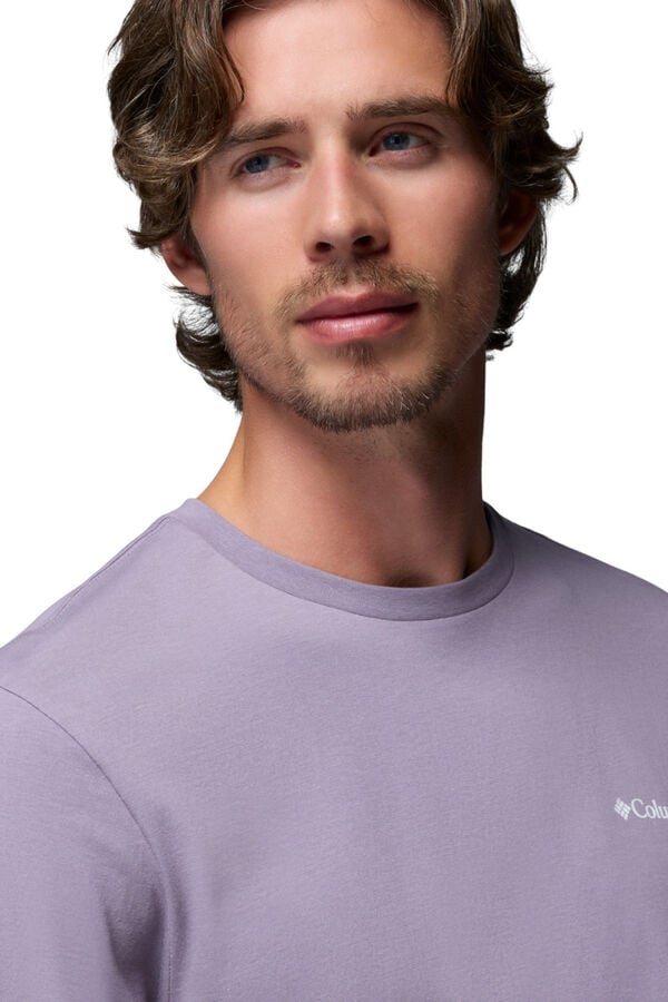 Columbia Camiseta con estampado de naturaleza en la espalda morado/lila