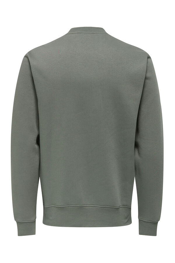 Only & Sons Sudadera cuello redondo gris