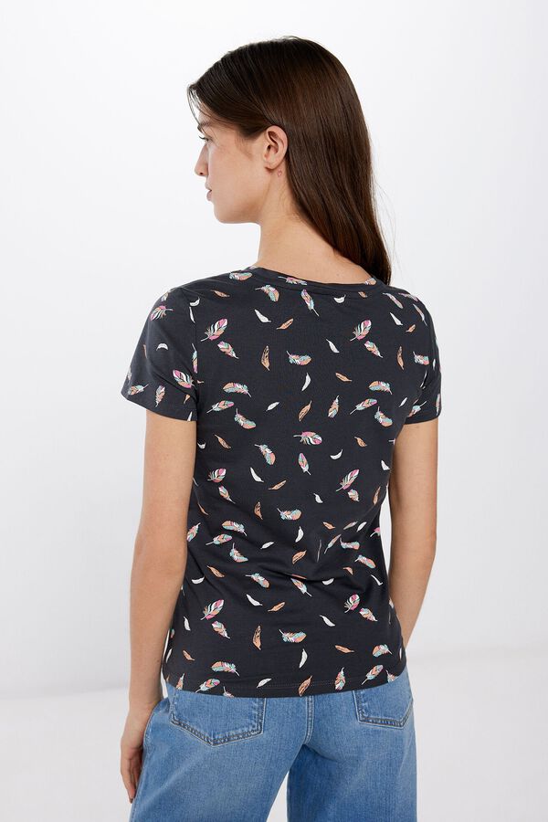 Springfield Camiseta Estampado Mini negro