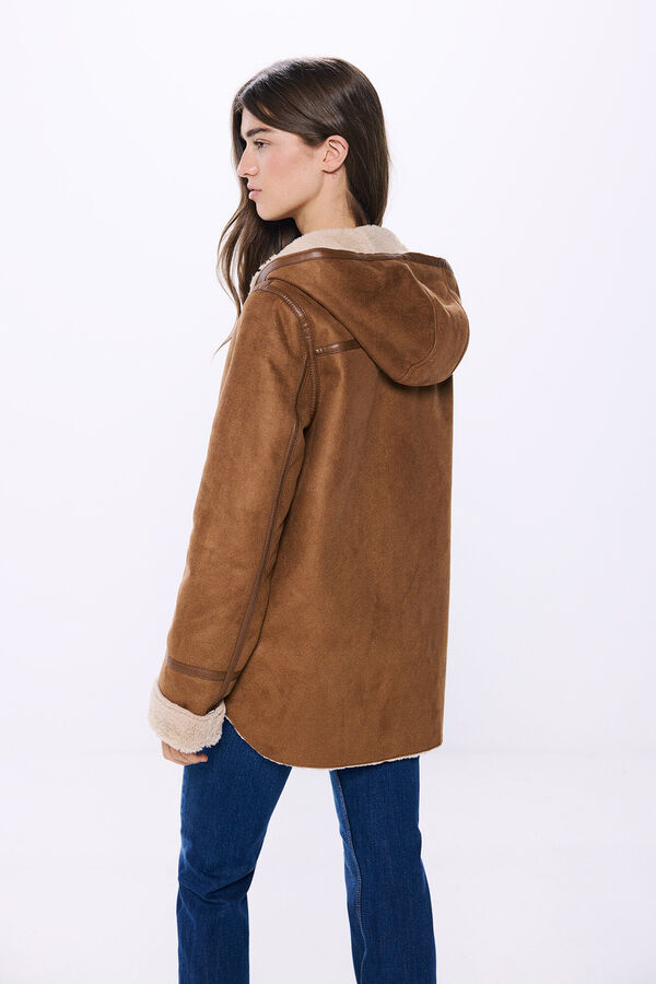 Springfield Sobretudo dupla face capuz  cru