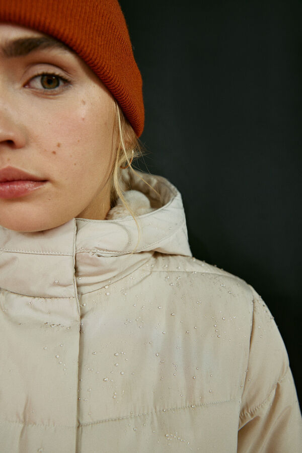 Springfield Chaqueta Acolchada Poli&eacute;ster Reciclado beige