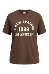 Jack & Jones Camiseta regular fit marr&oacute;n