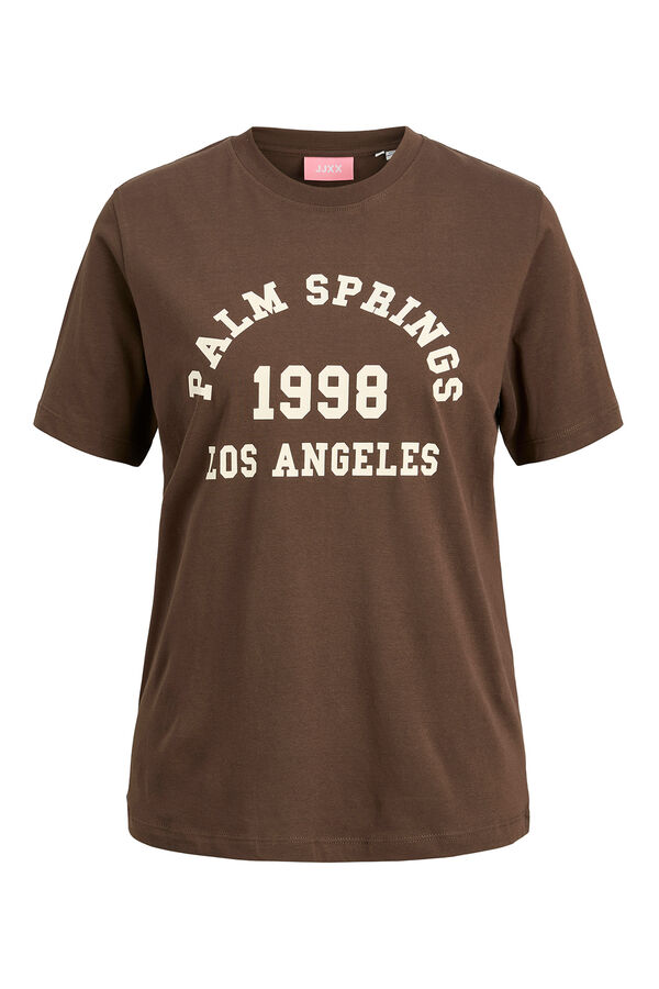 Jack & Jones Camiseta regular fit marr&oacute;n