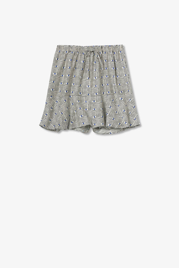 Tiffosi Saia estampado floral azul