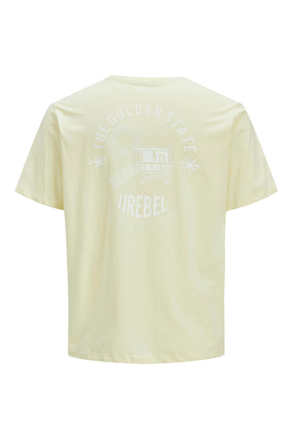 JJ REBEL Camiseta back print amarillo