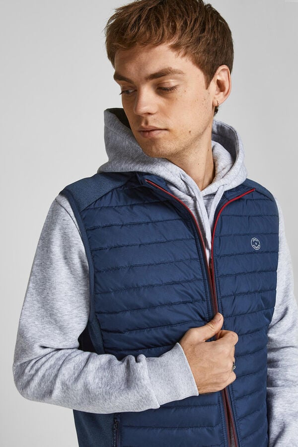 Jack & Jones Colete acolchoado azul