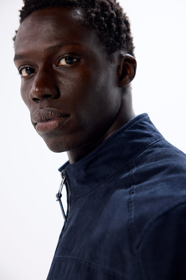 Springfield Blus&atilde;o efeito camur&ccedil;a azul