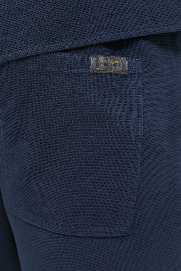 Jack & Jones PLUS Bermuda loose fit em algod&atilde;o azul