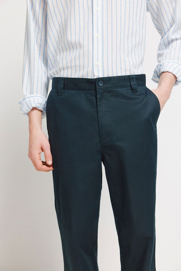 Springfield Pantal&oacute;n recto relaxed fit azul