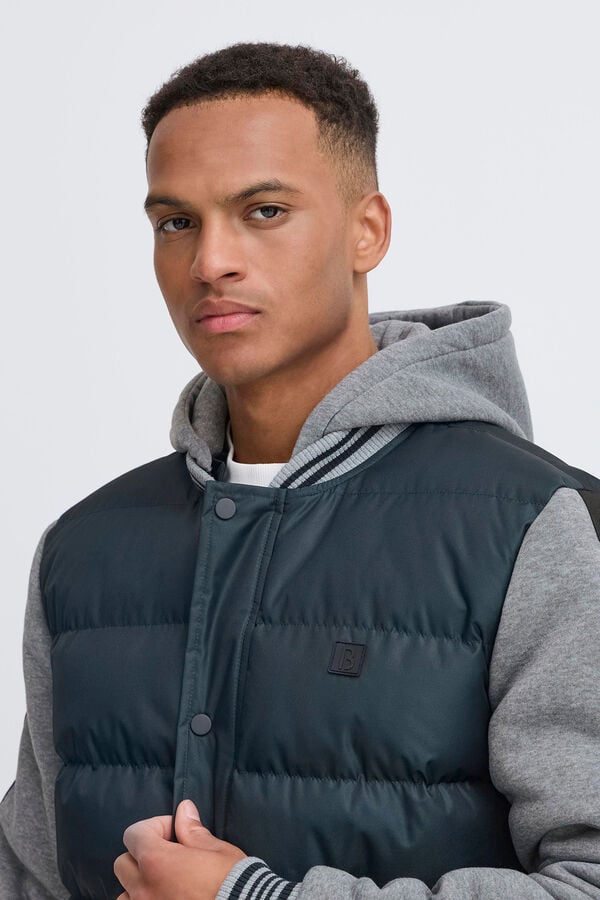 Blend Casaco com capuz azul