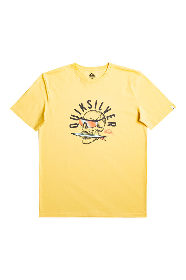 Springfield QS Rockin Skull - Camiseta manga corta amarillo