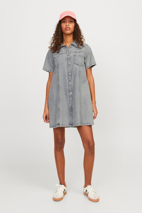 Jack & Jones Vestido vaquero corto gris