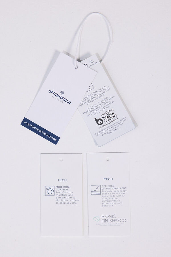 Springfield Parka curta e leve estampado