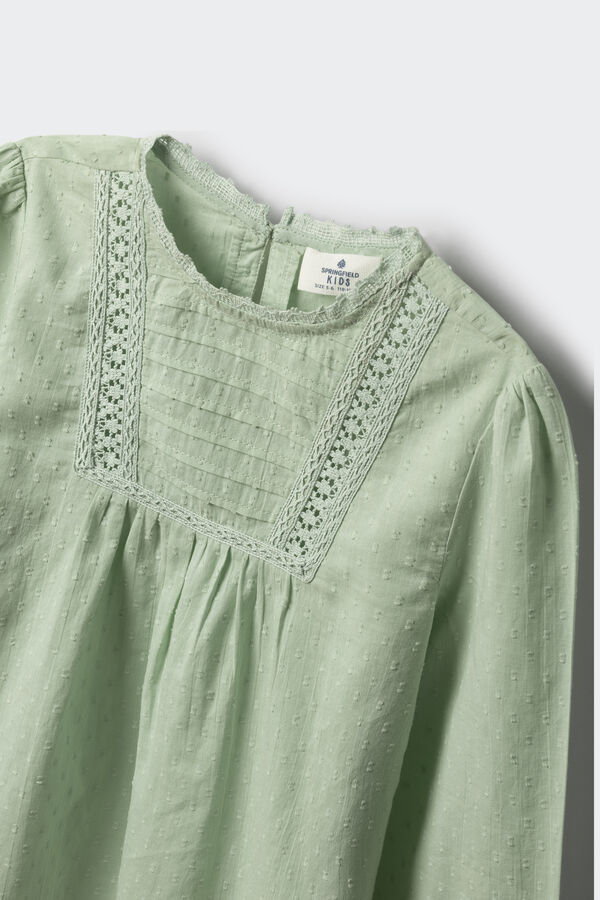 Springfield Kids Blusa plumetti ni&ntilde;a verde