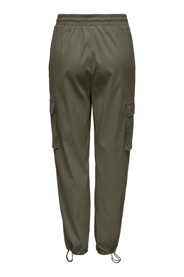 Only Calça cargo fluído verde