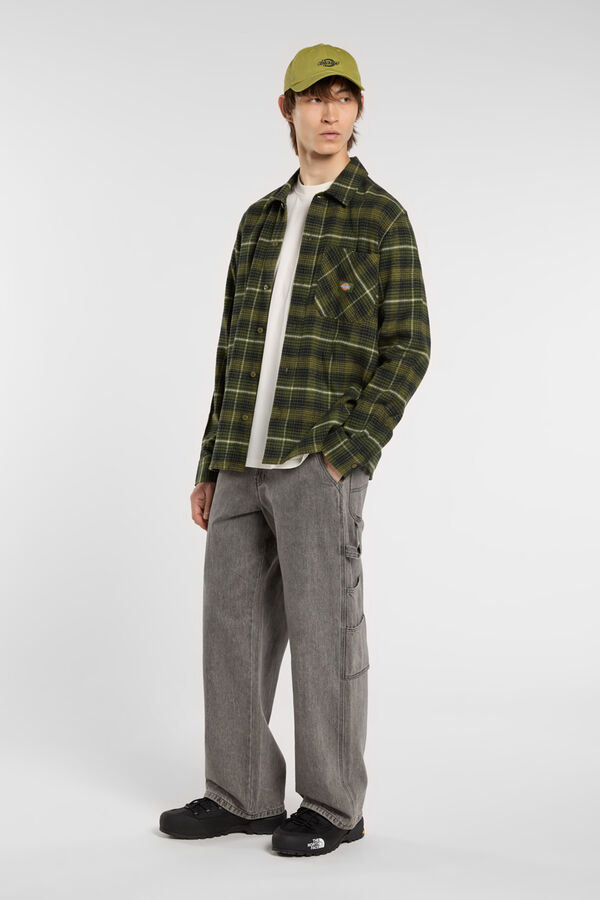 Dickies Camisa de cuadros The Forest blanco