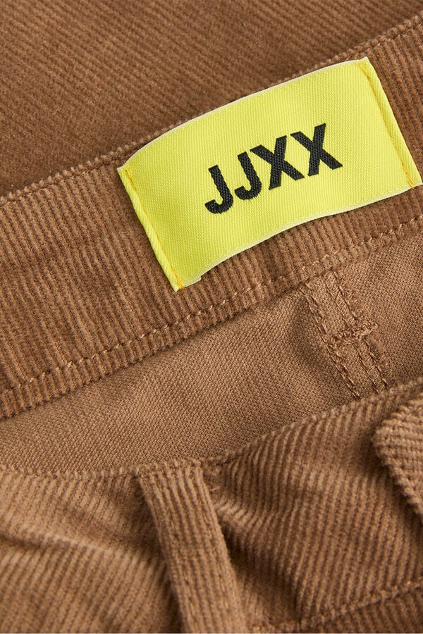 Jack & Jones Saia de veludo cotel&ecirc; slim fit cru