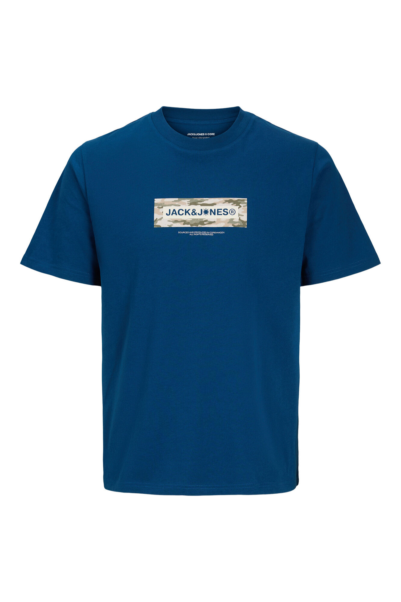 Jack & Jones PLUS T-shirt estampada em algod&atilde;o