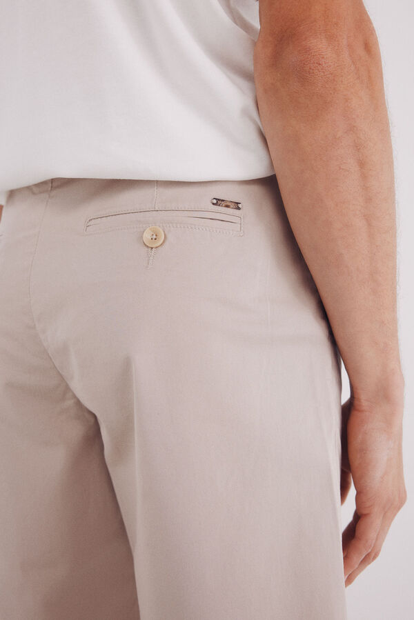 Springfield Bermuda algodón wide fit beige