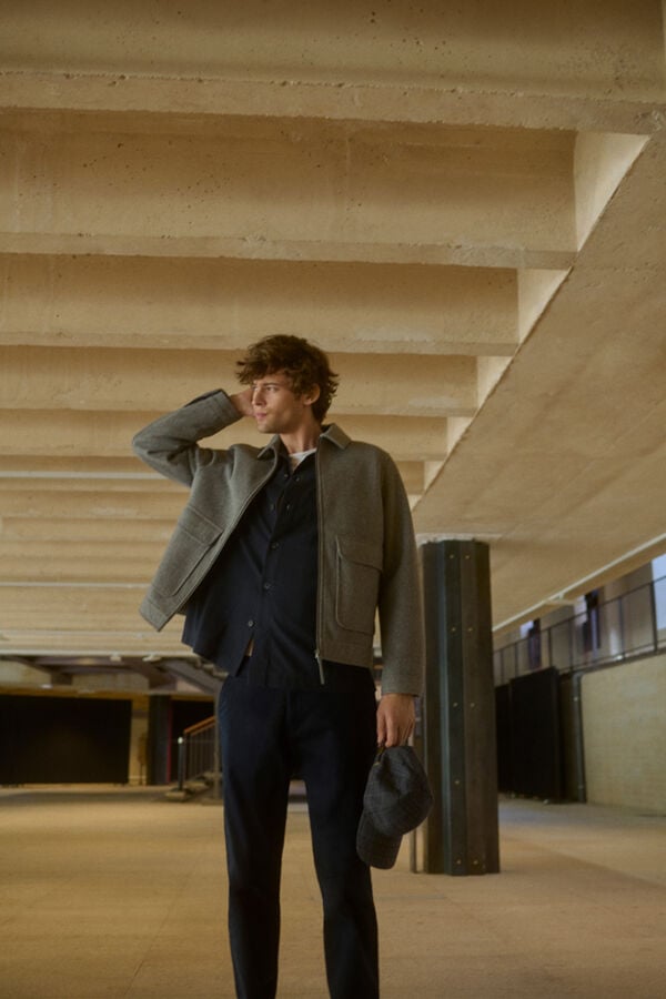 Springfield Calças chino regular fit azul