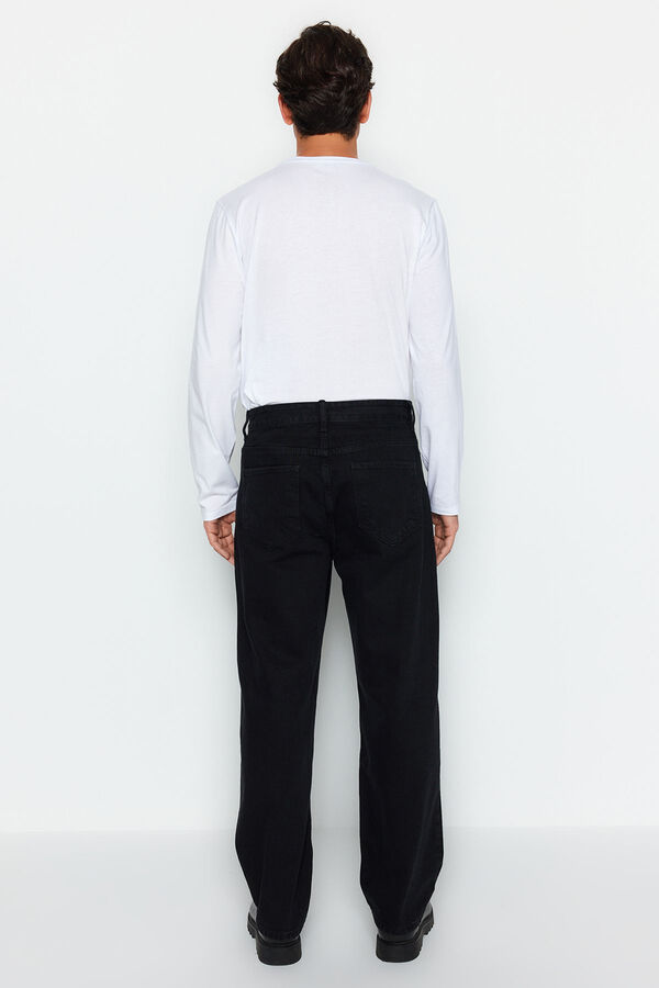 Trendyol Jeans regular de hombre negro