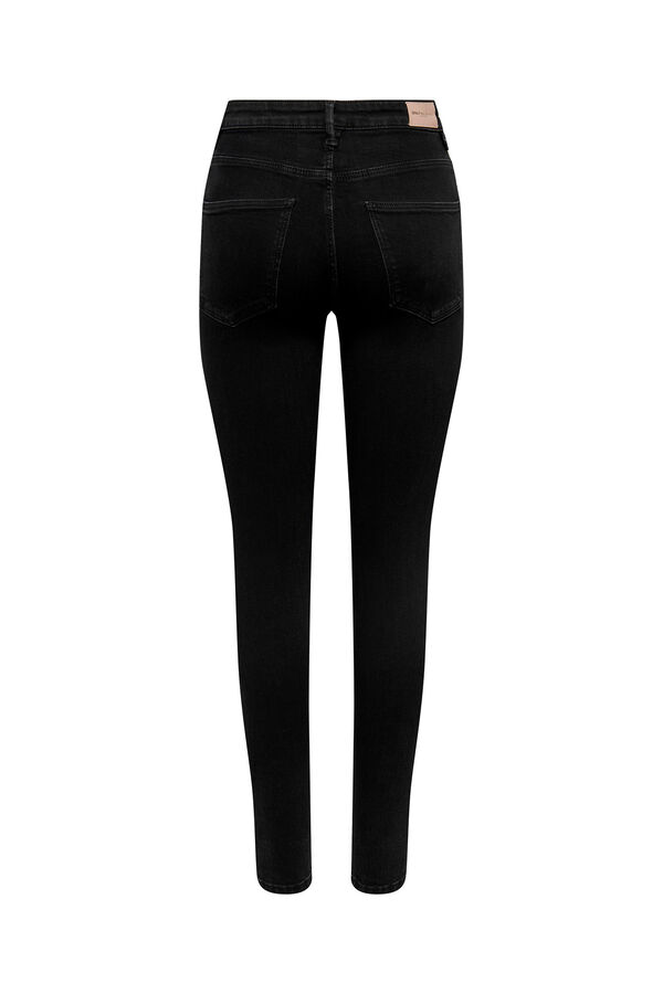 Only Jeans Skinny Tiro Alto negro