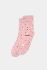 Springfield Calcet&iacute;n largo florecitas rosa