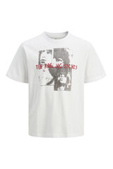 Jack & Jones T-shirt com estampa nas costas branco