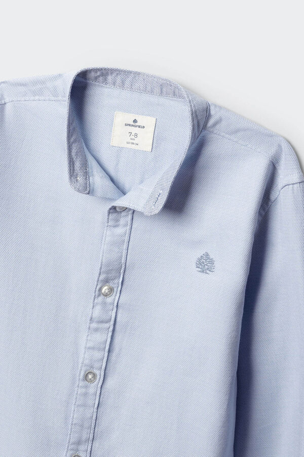 Springfield Kids Camisa trevi gola mao infantil azul