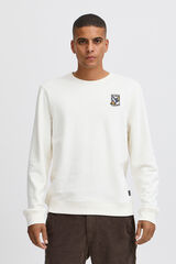 Blend Sweatshirt Com Gola Redonda bege