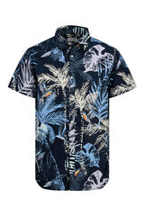 Jack & Jones Camisa de manga curta com ajuste confort&aacute;vel azul