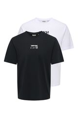 Only & Sons Pack 2 camisetas Linkin Park blanco
