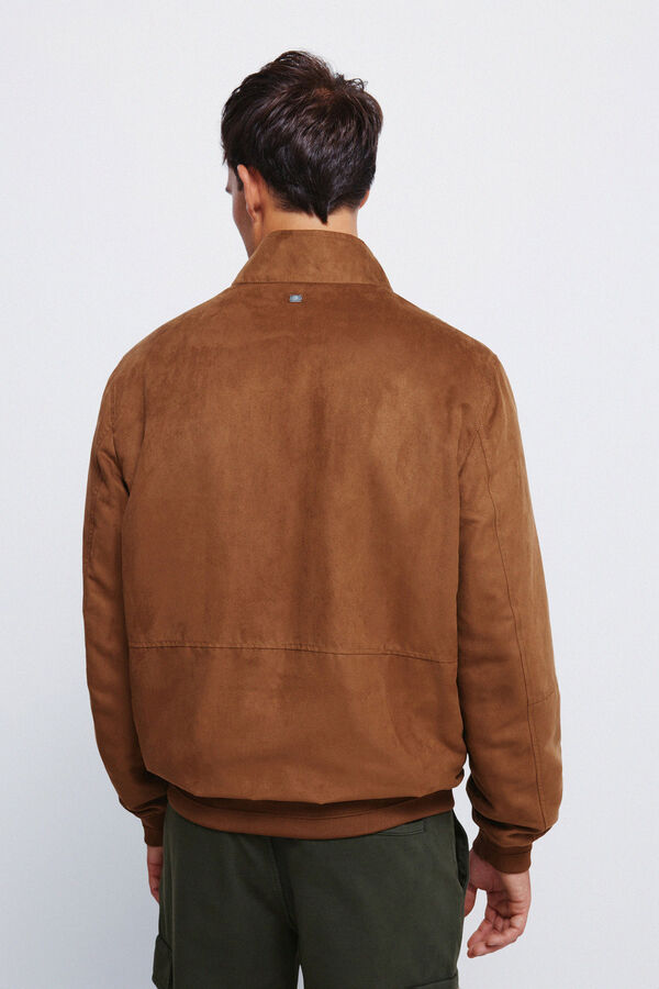Springfield Cazadora acolchada efecto ante beige