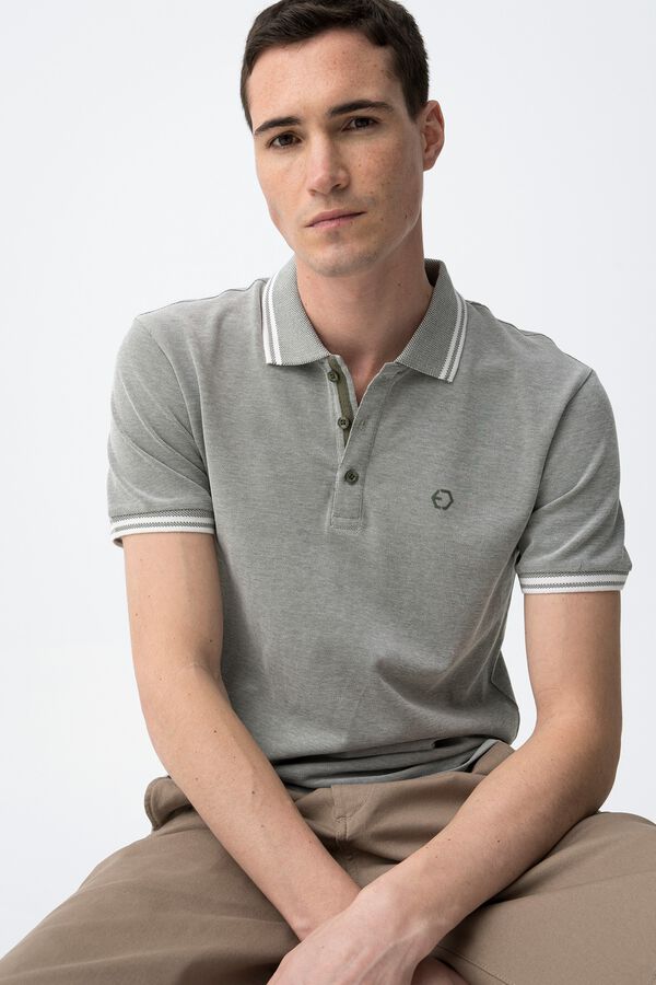Tiffosi Polo regular fit gris