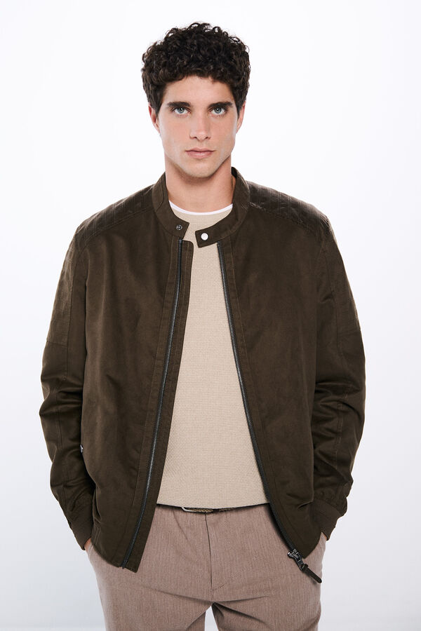 Springfield Cazadora efecto ante tostado