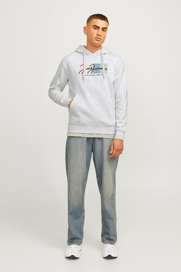 Jack & Jones Sweatshirt de capuz regular fit branco