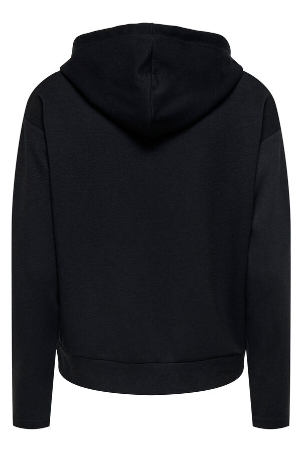 Only Sweatshirt com capuz preto