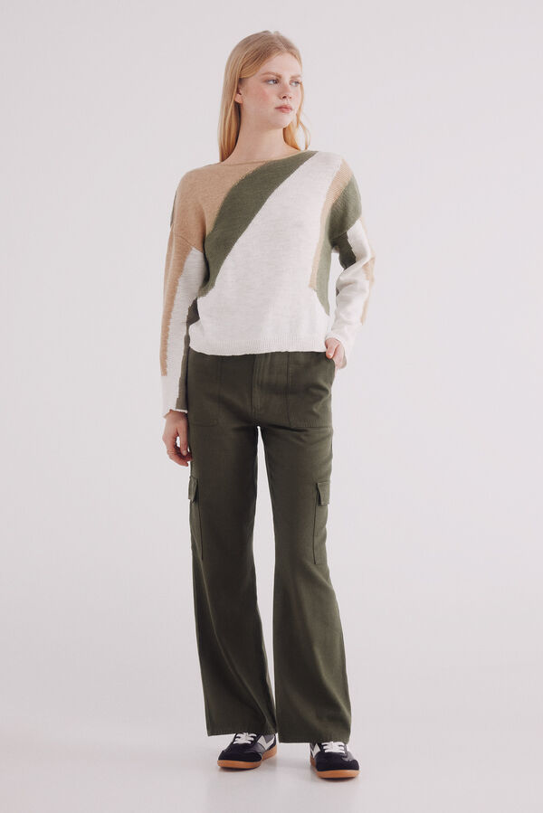 Springfield Pantal&oacute;n cargo ligero kaki